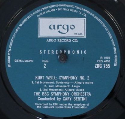 Argo ZRG 755 - Symphonies 1 & 2 - Image 6
