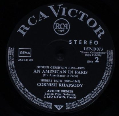 RCA Victor LSP-10073 - Warschauer Konzert • Rhapsody In Blue • E - Image 4