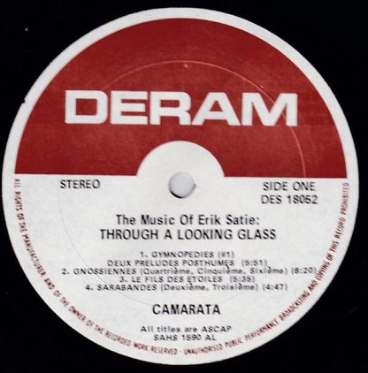 Deram DES 18052 - The Music Of Erik Satie: Through A Looking Gla - Image 3