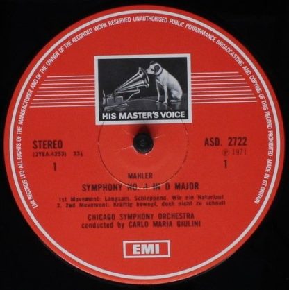 His Master's Voice ASD 2722 - Symphony No. 1 - Image 3