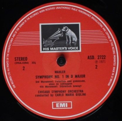 His Master's Voice ASD 2722 - Symphony No. 1 - Image 4