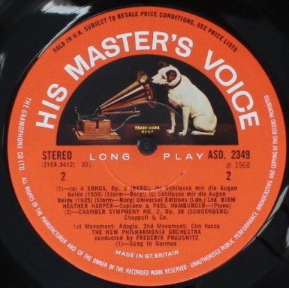 His Master's Voice ASD 2349 - Landmarks Of 20th Century Music - Image 4