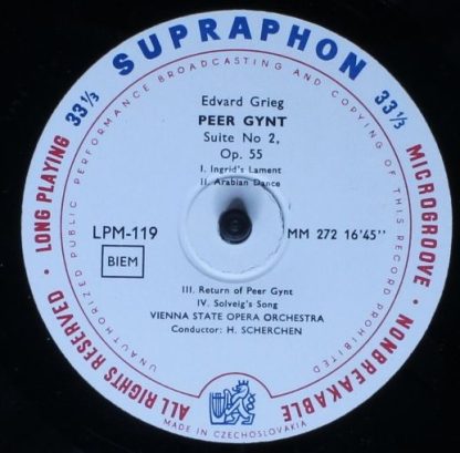 Supraphon LPM 119 - Peer Gynt Suite No 1 And Suite No 2 - Image 4