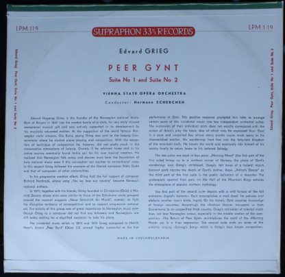 Supraphon LPM 119 - Peer Gynt Suite No 1 And Suite No 2 - Image 2
