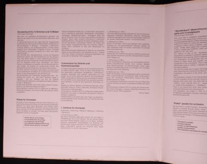 Thorofon MTH 239 - Stundenbuch / Plakat / Commission / 1. Sinfon - Image 2