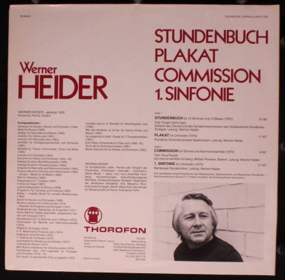 Thorofon MTH 239 - Stundenbuch / Plakat / Commission / 1. Sinfon - Image 3