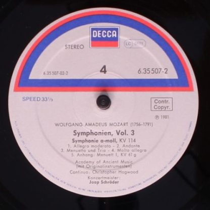 DECCA 6.35507 - Die Salzburger Symphonien / The Symphonies Salzb - Image 8