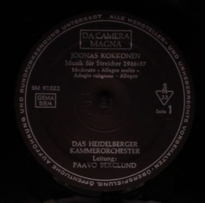 Da Camera Magna SM 91022 - Musik Fur Streicher/ Sinfonia Da Came - Image 3