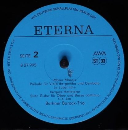 Eterna 8 27 995 - Werke von Quanz, Schaffrath, C. Ph. E. Bach, M - Image 4