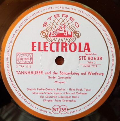 Electrola SME 80 638 - Tannhäuser (Großer Querschnitt) - Image 4
