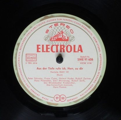 Electrola SME 91 606 - Aus Der Tiefe Rufe Ich, Herr, Zu Dir, Kan - Image 3