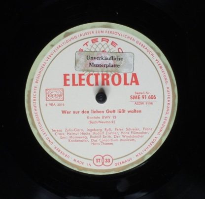 Electrola SME 91 606 - Aus Der Tiefe Rufe Ich, Herr, Zu Dir, Kan - Image 4