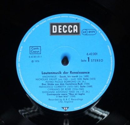 DECCA 6.42301 AH - Lautenmusik Der Renaissance - Image 3
