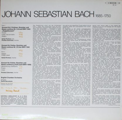 Die Stimme Seines Herrn C 065-02 236 - Konzert für 2 Violinen, d - Image 2