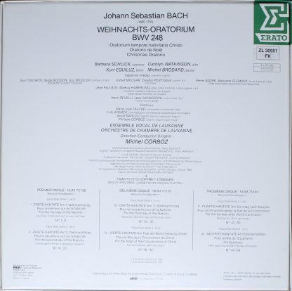 Erato NUM 751373 - Weihnachts-Oratorium = Oratorio De Noël = Chr - Image 2