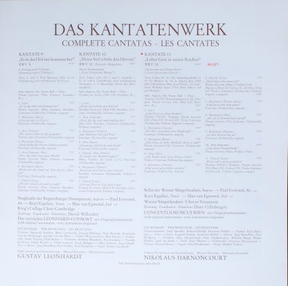 Telefunken SKW 3/1-2 - Kantatenwerk · Complete Cantatas | BWV 9- - Image 3