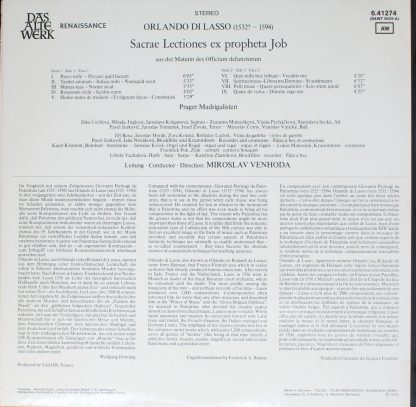 Telefunken SAWT 9629-A - Sacrae Lectiones Ex Propheta Job - Image 2