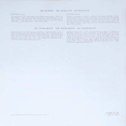 Telefunken 6.35283 EX - Kantatenwerk · Complete Cantatas | BWV 4 - Image 6