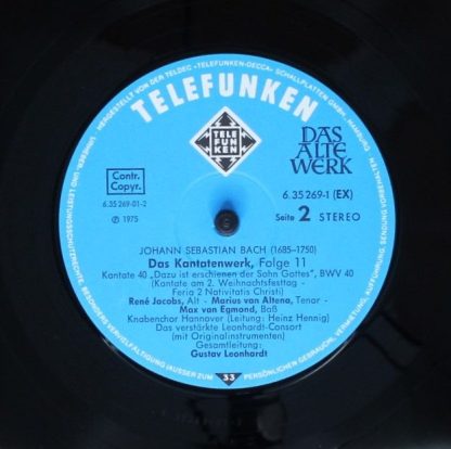Telefunken 6.35269 EX - Kantatenwerk · Complete Cantatas | BWV 3 - Image 10
