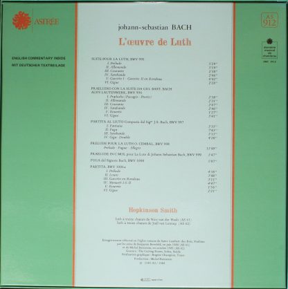 Astree AS 912 - L'Œuvre De Luth - Image 2