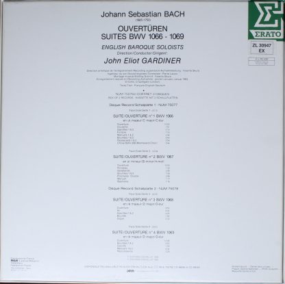Erato NUM 750762 - Ouvertüren/Suites BWV 1066-1069 - Image 2