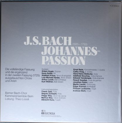 His Master's Voice 1C 157-99 860/62 - Johannes-Passion - Image 2