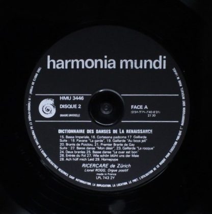 Harmonia Mundi HMU 3446 - Dictionnaire Des Danses De La Renaissa - Image 7