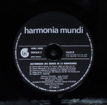 Harmonia Mundi HMU 3446 - Dictionnaire Des Danses De La Renaissa - Image 8