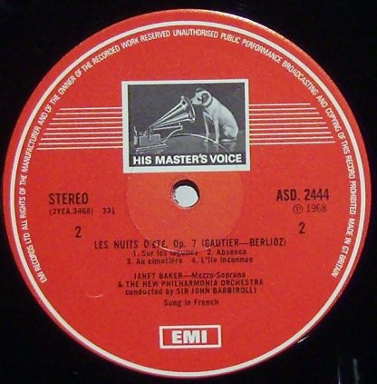 His Master's Voice ASD. 2444 - Shéhérazade / Les Nuits D'été - Image 6