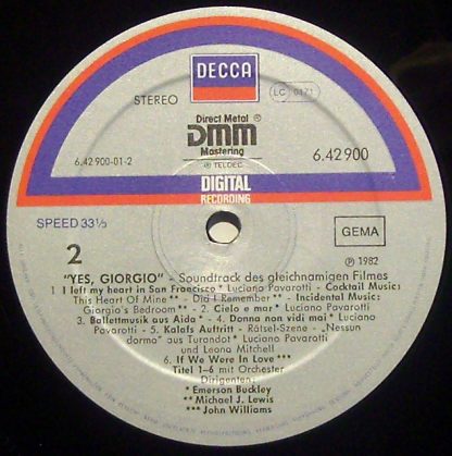 DECCA 14 774 4 - Yes, Giorgio - Image 3