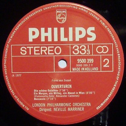 Philips 95 00 399 - Famous Overtures - Image 3