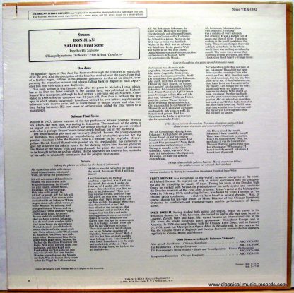 RCA Victrola VICS-1392 - Don Juan / Salome: Final Scene - Image 2