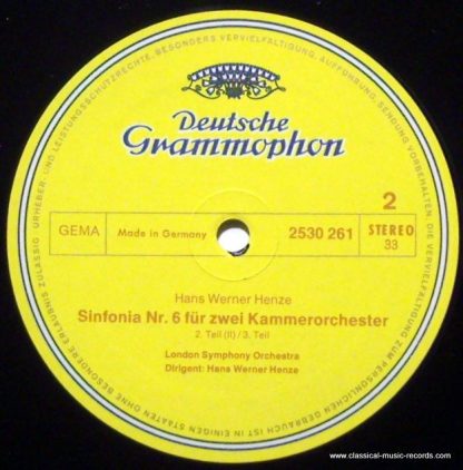 Deutsche Grammophon 2530 261 - Sinfonia Nr. 6 Für Zwei Kammerorc - Image 3