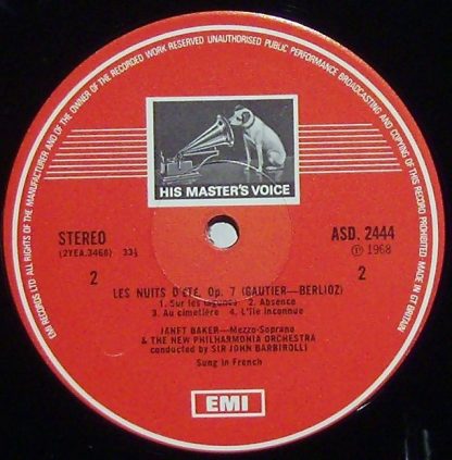 His Master's Voice ASD. 2444 - Shéhérazade / Les Nuits D'été - Image 5
