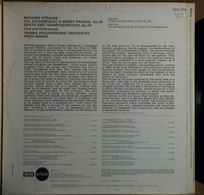 Decca Eclipse ECS 674 - Till Eulenspiegel's Merry Pranks / Death - Image 2