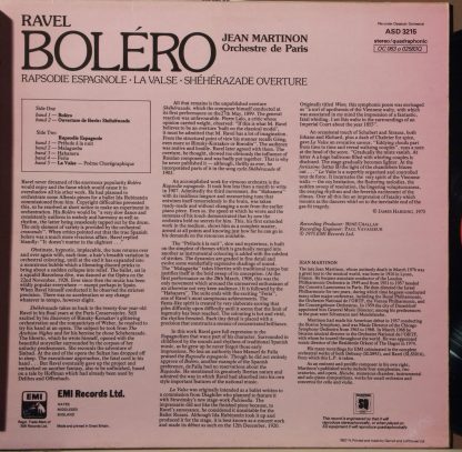 His Master's Voice ASD 3215 - Boléro / Rapsodie Espagnole ∙ La V - Image 2