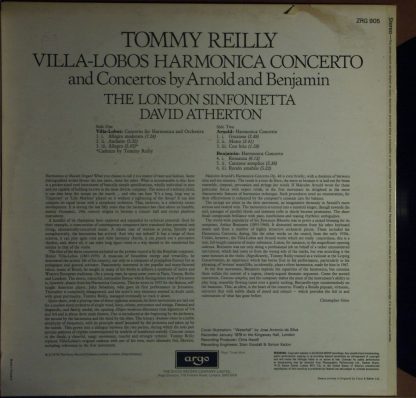 Argo ZRG 905 - Villa-Lobos Harmonica Concerto And Concertos By A - Image 2