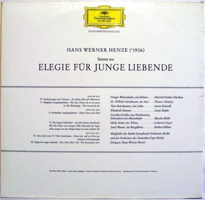 Deutsche Grammophon J 820 - Szenen Aus »Elegie Für Junge Liebend - Image 2