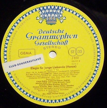 Deutsche Grammophon J 820 - Szenen Aus »Elegie Für Junge Liebend - Image 3