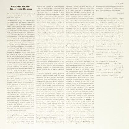 Hungaroton SLPX 12161 - Three Concerti Two Sonatas - Image 6