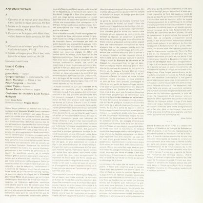 Hungaroton SLPX 12161 - Three Concerti Two Sonatas - Image 8