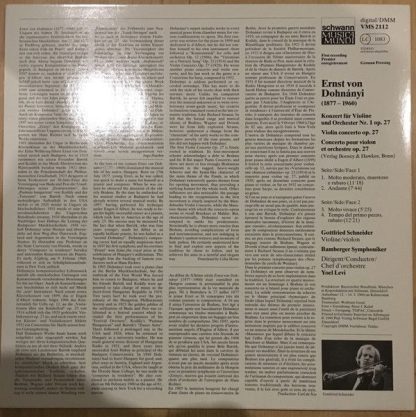 Schwann Musica Mundi VMS 2112 - Konzert Für Violine Und Orcheste - Image 4