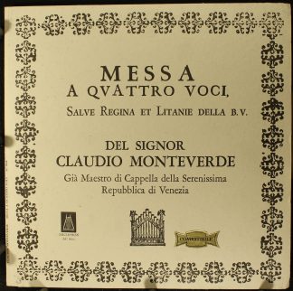 arcophon AM 6610 - Messa A Qvattro Voci, Salve Regina Et Litanie