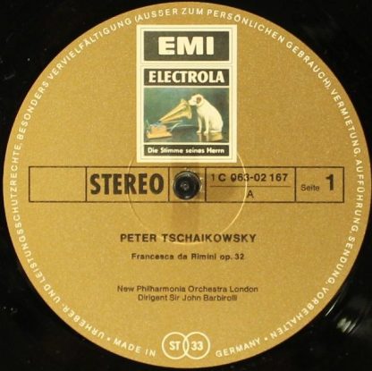 EMI 1C063-02 167 - Francesca  Da Rimini Op.32 / Serenade Für Str - Image 3