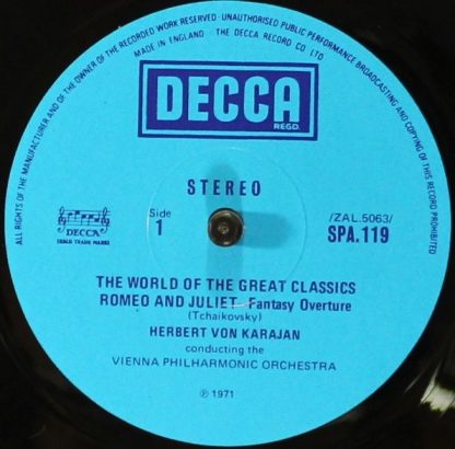 DECCA SPA 119 - Romeo And Juliet: Fantasy Overture / Don Juan (O - Image 3
