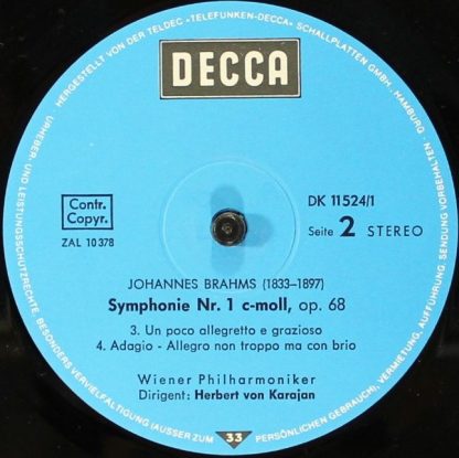 DECCA DK11524/1/2 - Johannes Brahms Symphonie Nr 1 & Nr 3 Herber - Image 7
