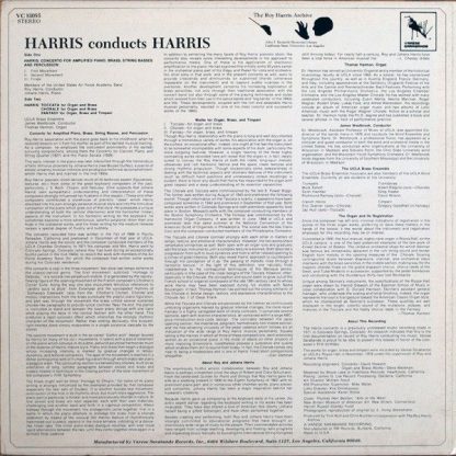 Varèse Sarabande VC 81085 - Harris Conducts Harris - Image 2