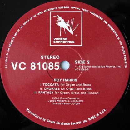 Varèse Sarabande VC 81085 - Harris Conducts Harris - Image 4