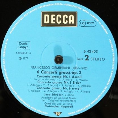 DECCA 6.42403 AS - 6 Concerti Grossi Op.3 - Image 4