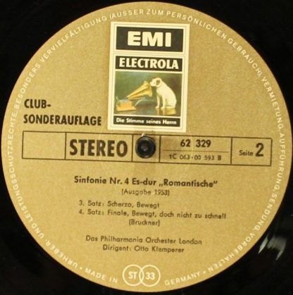EMI Electrola 62 329 - Sinfonie Nr. 4 Es-Dur "Romantische" - Image 4